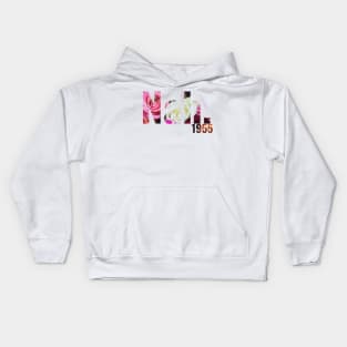 Floral Nah 1955 Rosa Kids Hoodie